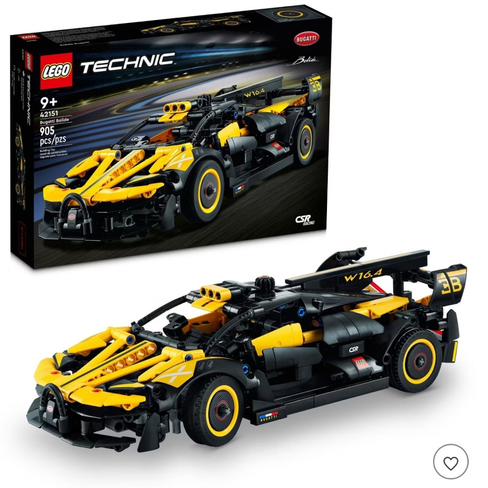 LEGO Technic Bugatti Bolide in Yellow and Black